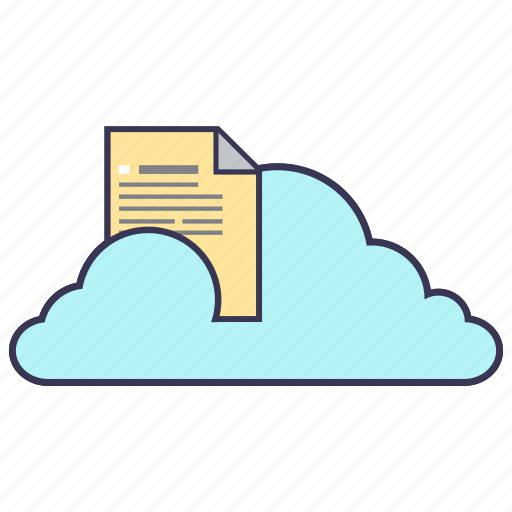 Cloud, document, file, information, internet, service, storage icon - Download on Iconfinder