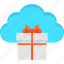cloud, commerce, e-commerce, gift, giftbox, surprise, win 