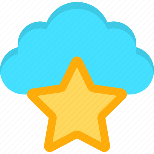 Bookmark, cloud, content, database, favorite, star, storage icon - Download on Iconfinder