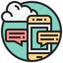 chat, contact, conversation, message, notification