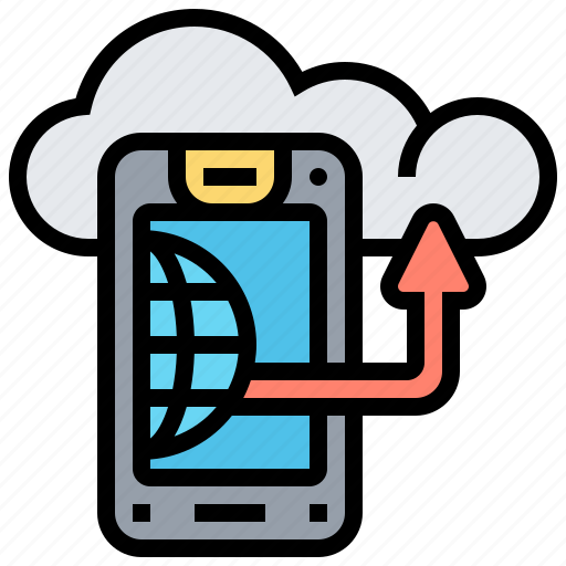 Backup, cloud, online, storage, upload icon - Download on Iconfinder