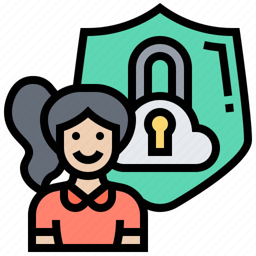 Cloud, data, personal, private, protection icon - Download on Iconfinder