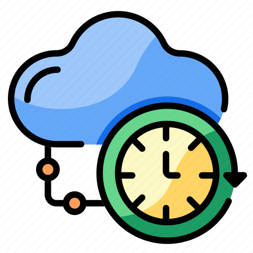Cloud, access, 24 hours, service, clock, connection, network icon - Download on Iconfinder