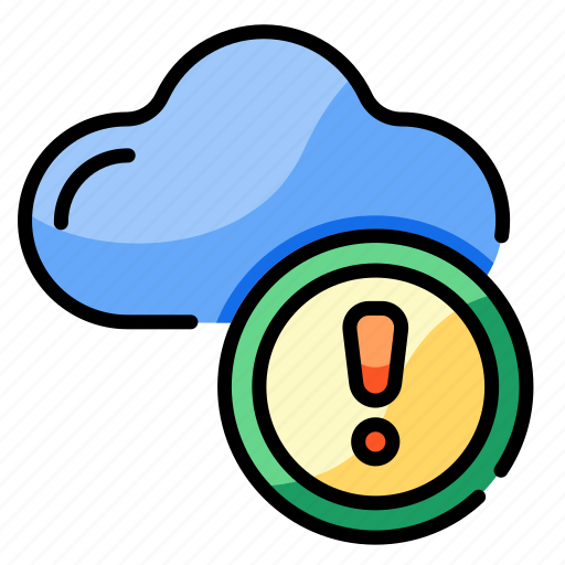 Cloud, error, alert, warning, attention, exclamation, notification icon - Download on Iconfinder