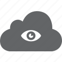 cloud, eye, monitor, watch, view, visibility, visible