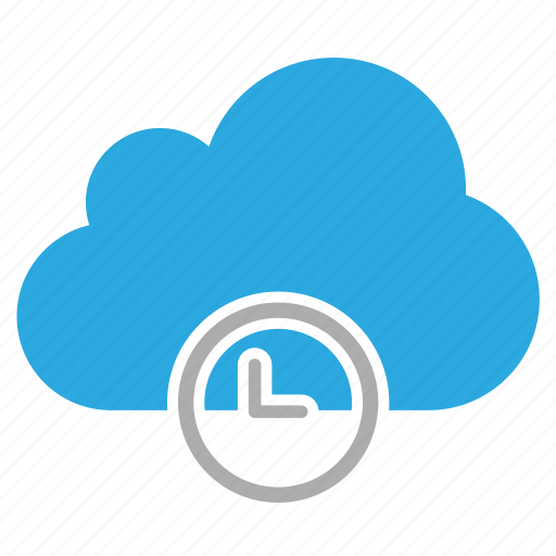 Clock, cloud, inactive, time icon - Download on Iconfinder