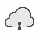 cloud, data, keyhole, safety, storage