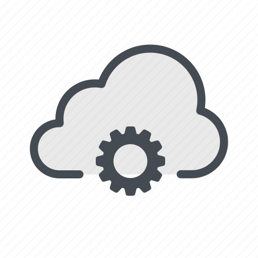 Cloud, gear, options, settings icon - Download on Iconfinder