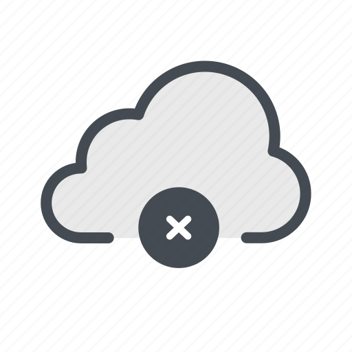 Cloud, cross, denied, stop icon - Download on Iconfinder