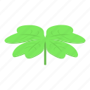 clover, leaf, isometric