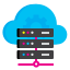 cloud, database, host, hosting, server, settings, share 