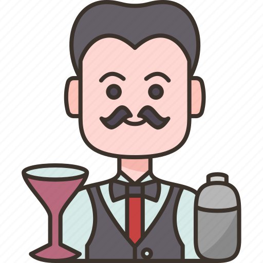 Bartender, mixologist, drink, bar, restaurant icon - Download on Iconfinder