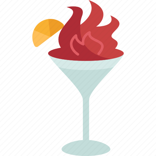 Flaming, zest, alcoholic, cocktail, bartender icon - Download on Iconfinder