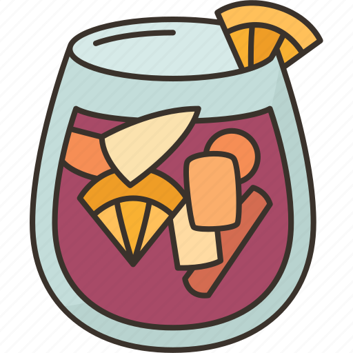 Sangria, cocktail, drink, citrus, homemade icon - Download on Iconfinder