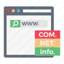 www, domain, internet, webpage, browser