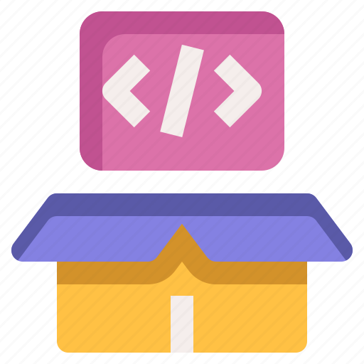 Box, coding, product, shipping, code icon - Download on Iconfinder