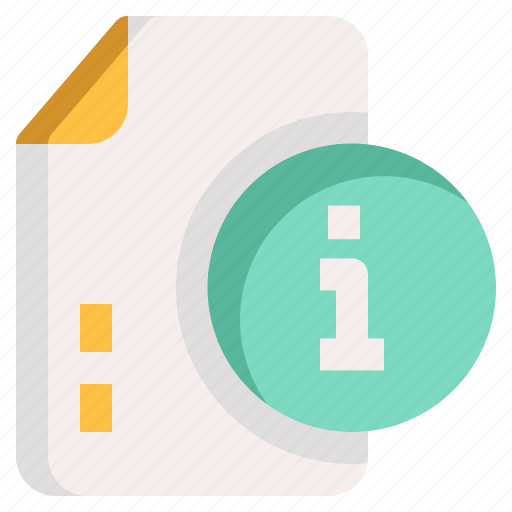 File, info, information, document, folder icon - Download on Iconfinder