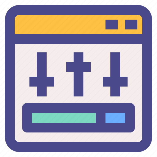 Customize, website, equalizer, coding, programming icon - Download on Iconfinder