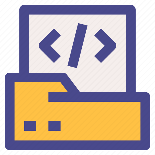 Folder, coding, programming, file, document icon - Download on Iconfinder