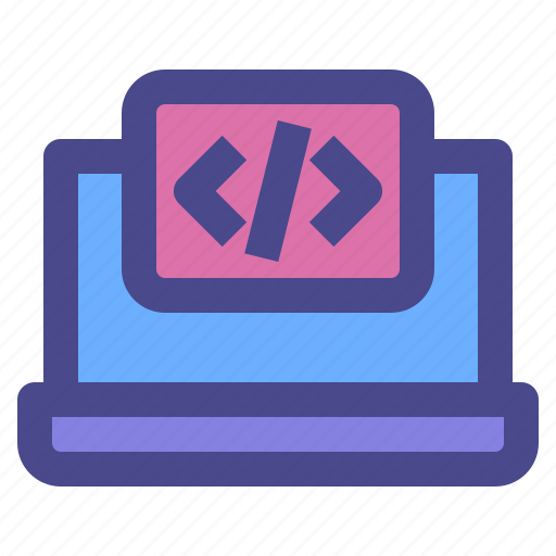 Laptop, coding, programming, website, screen icon - Download on Iconfinder