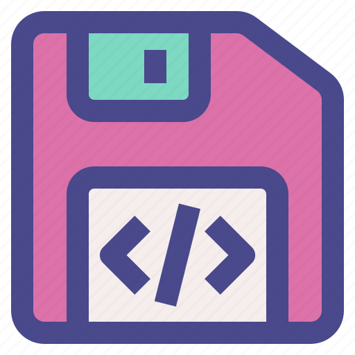 Save, diskette, coding, programming, code icon - Download on Iconfinder