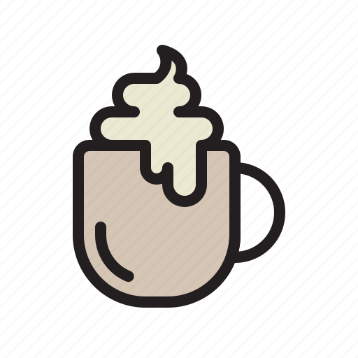Capuccino, hot, coffee, cup, drink, cafe, beverage icon - Download on Iconfinder