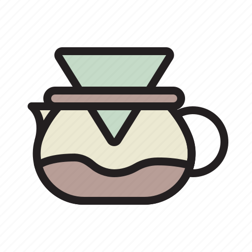 Dripper, drip, coffee, jug, filter, cafe icon - Download on Iconfinder