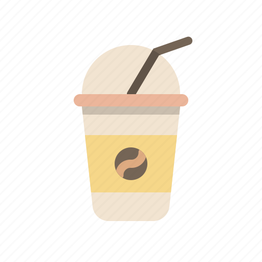 Iced coffee, coffee, cup, drink, cafe, beverage icon - Download on Iconfinder