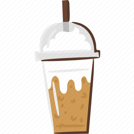 Iced, coffee, takeaway, cappuccino, latte icon - Download on Iconfinder