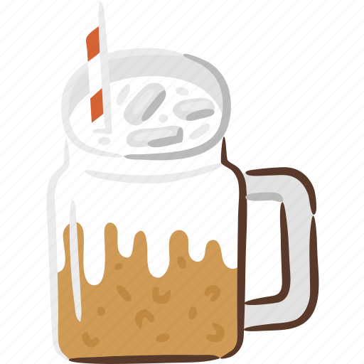 Latte, coffee, iced, glass, caffe icon - Download on Iconfinder