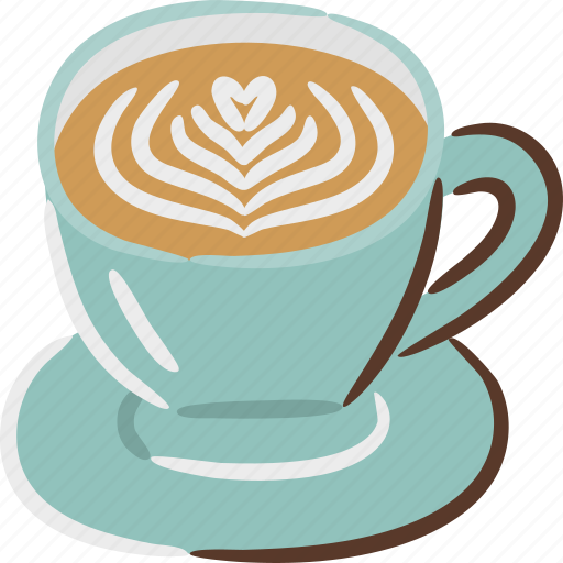 Latte, art, coffee, hot, cup, caffe icon - Download on Iconfinder