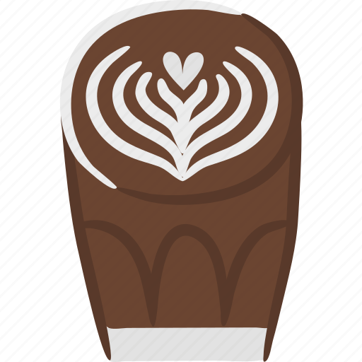 Latte, art, coffee, hot, mocha, chocolat icon - Download on Iconfinder