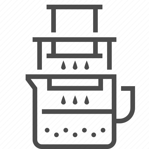 Aeropress, brewing, boiling, coffee, cooker, drink, mug icon - Download on Iconfinder