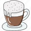 cappuccino, coffee, cup, drink, milk, foam, macchiato, cafe 