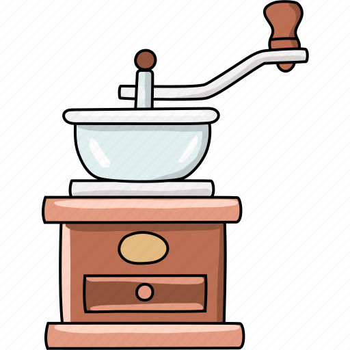 Coffee, grinder, machine, cafe, manual, supplies icon - Download on Iconfinder
