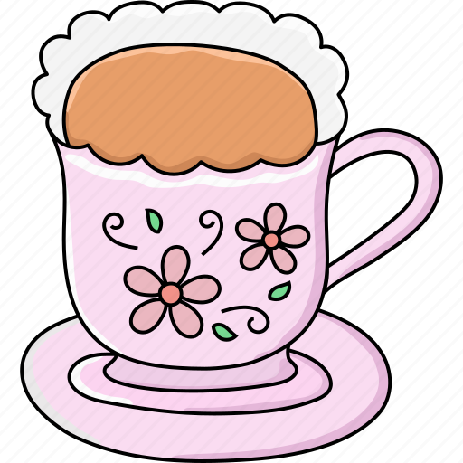Tea, afternoon, hot, cup, drink, milk, cafe icon - Download on Iconfinder