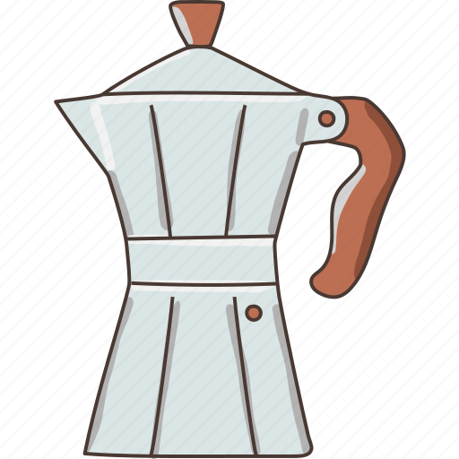 Moka, pot, coffee, maker, hot, drink, stove icon - Download on Iconfinder