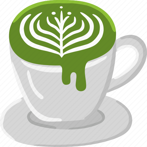 Matcha, green, tea, cup, hot, latte, artmilk icon - Download on Iconfinder