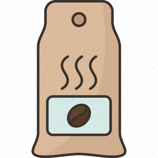 Coffee, bag, beans, package, product icon - Download on Iconfinder