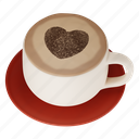 cappuccino, coffee, cup, drink, beverage, hot, love, espresso 