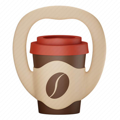 Coffee, cup, drink, packaging, hot, cafe, espresso 3D illustration - Download on Iconfinder