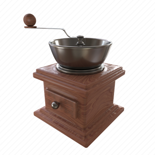 Coffee grinder, coffee shop, milling, caffeine, cafe, coffee, grinder 3D illustration - Download on Iconfinder