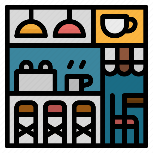 Bar, chair, coffee, counter, shop icon - Download on Iconfinder