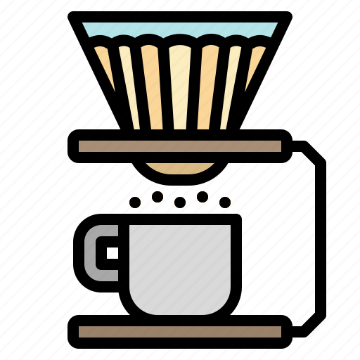 Coffee, drip, filter, hot, paper icon - Download on Iconfinder