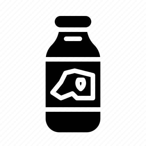 Bottle, capuchino, coffee, foam, milk icon - Download on Iconfinder