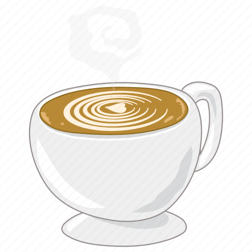 Coffee, and, drink, hot latte, hot coffee icon - Download on Iconfinder