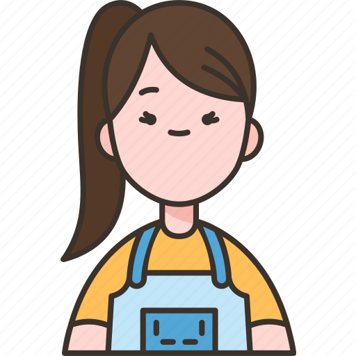 Barista, woman, coffee, shop, cafe icon - Download on Iconfinder