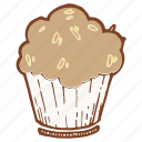 cupcake, dessert, fruitcake, muffin 