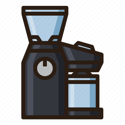 Beans, coffee, grind, grinder, machine icon - Download on Iconfinder