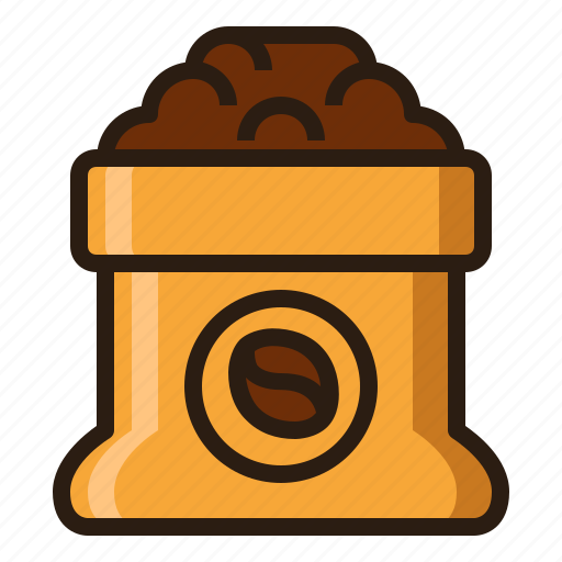Bag, beans, coffee, sack icon - Download on Iconfinder